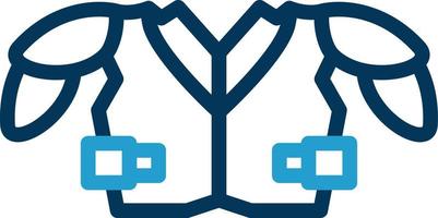 Shoulder Pads Vector Icon Design