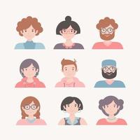 People vector illustration drawn in cartoon style