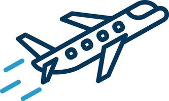 diseño de icono de vector de avión