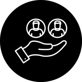 icono de vector de apoyo