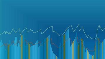 Abstract financial line graph concept. financial Management graphic concept suitable for financial investment or Economic video