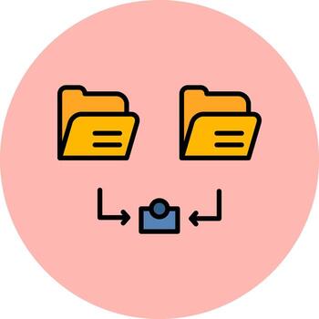icono de vector de datos