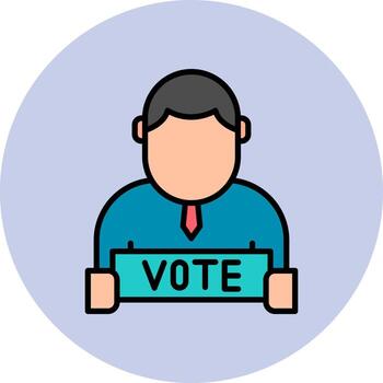 icono de vector de votación