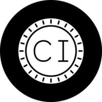Ivory Coast Dial code Vector Icon