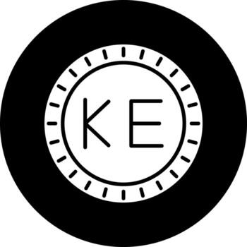 Kenia marcar código vector icono