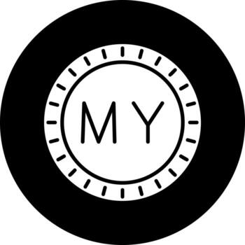 Malasia marcar código vector icono