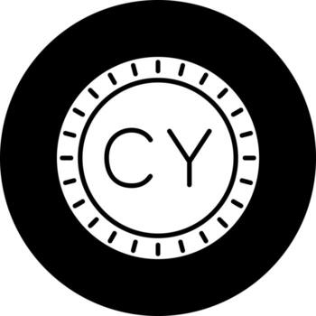 Chipre marcar código vector icono