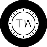 Taiwán marcar código vector icono