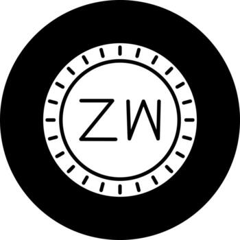 Zimbabue marcar código vector icono