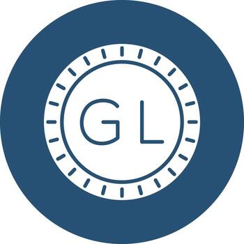 Groenlandia marcar código vector icono