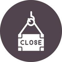 icono de vector cerrado