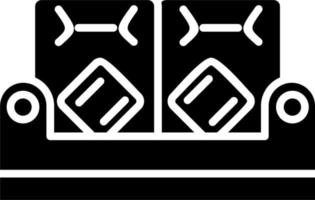 icono de vector de sofá