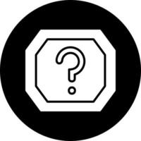 icono de vector de signo de interrogación