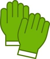 Hand gloves Vector Icon