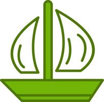 Sail boat Vector Icon