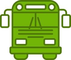 icono de vector de autobús escolar