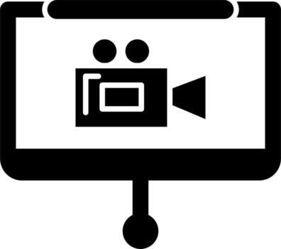 icono de vector de presentación