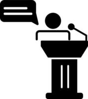 icono de vector de debate