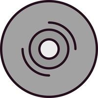 icono de vector de disco compacto