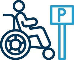 Handicap Vector Icon Design