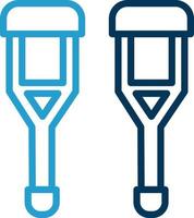 Crutch Vector Icon Design