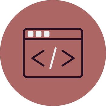 icono de vector de codificación web
