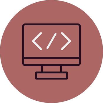 icono de vector de programación