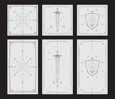 Art deco line border Modern gold frames decorative line borders and geometric golden label elegant vector