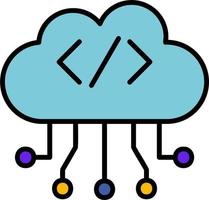 Cloud Computing Vector Icon