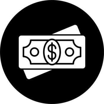 icono de vector de efectivo