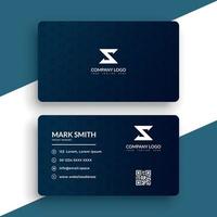 Corporate business card or visiting card design free vector template for your project