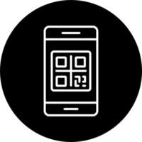 icono de vector de código qr