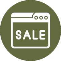 Web Online Sale Vector Icon