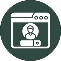 Web Login Vector Icon