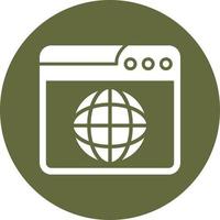 Web World Wide Vector Icon