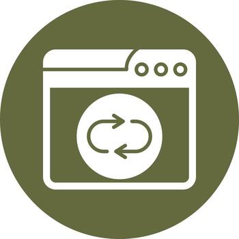 Web Sync Vector Icon