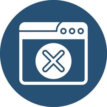 Web Delete Account Vector Icon