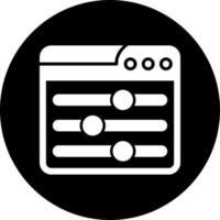 Web Adjustment Vector Icon