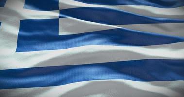 Grecia país bandera ondulación fondo, 4k fondo animación video