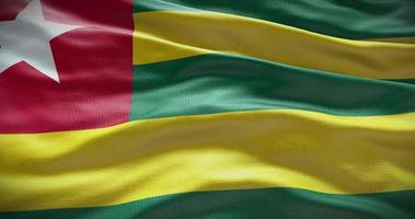 Togo country flag waving background, 4k backdrop animation video