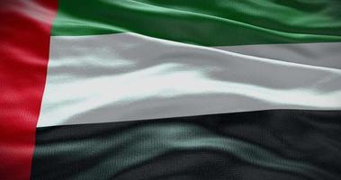 uae Verenigde Arabisch emiraten land vlag golvend achtergrond, 4k backdrop animatie video