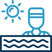 Swimming Vector Icon Design
