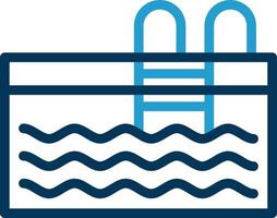 Swimming Pool Vector Icon Design