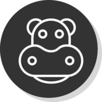 Hippo Vector Icon Design