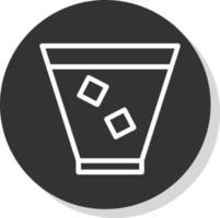 diseño de icono de vector de whisky de vidrio