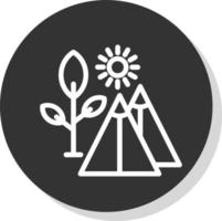 Campground Vector Icon Design