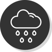 Cloud Rain Vector Icon Design