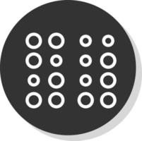 diseño de icono de vector braille