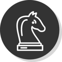 Chess Knight Vector Icon Design