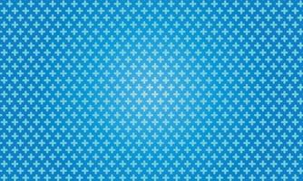 abstract white crosses minimal geometric pattern on blue gradient vector